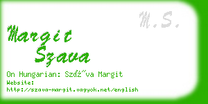 margit szava business card